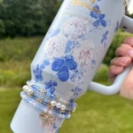 Everblooming Rosettes Stanley Tumbler Limited Edition 40oz – Original Hydration Cup for Doctors, Students & Fitness Lovers in Pakistan | LittmannStethoscopes.pk