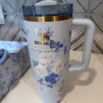 Everblooming Rosettes Stanley Tumbler Limited Edition 40oz – Original Hydration Cup for Doctors, Students & Fitness Lovers in Pakistan | LittmannStethoscopes.pk