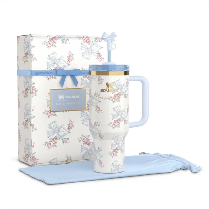 Rosa Beaux Blue Stanley Tumbler 40oz – Limited Edition Hydration Cup for Doctors, Students & Fitness Lovers in Pakistan | LittmannStethoscopes.pk