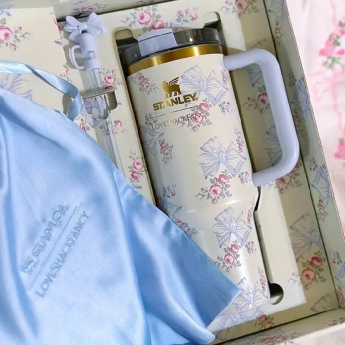 Rosa Beaux Blue Stanley Tumbler 40oz – Limited Edition Hydration Cup for Doctors, Students & Fitness Lovers in Pakistan | LittmannStethoscopes.pk